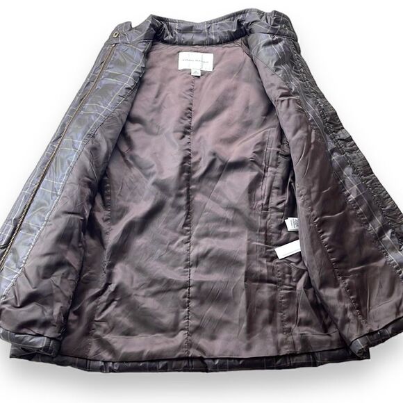 Banana Republic Full Zip Puffer Vest Jacket Womens‎ Medium M Plaid - Picture 7 of 12